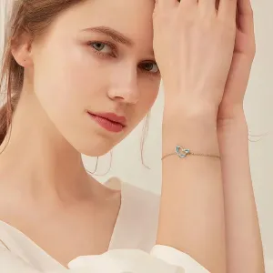 14K Gold 925 Sterling Silver Butterfly Bracelet Chain Bracelet for Women