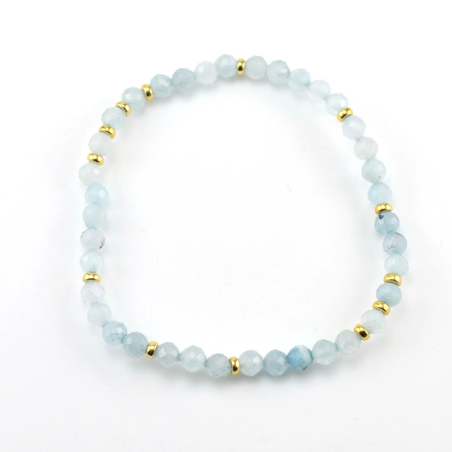 14k Gold Fill Enchante Aquamarine Bracelet