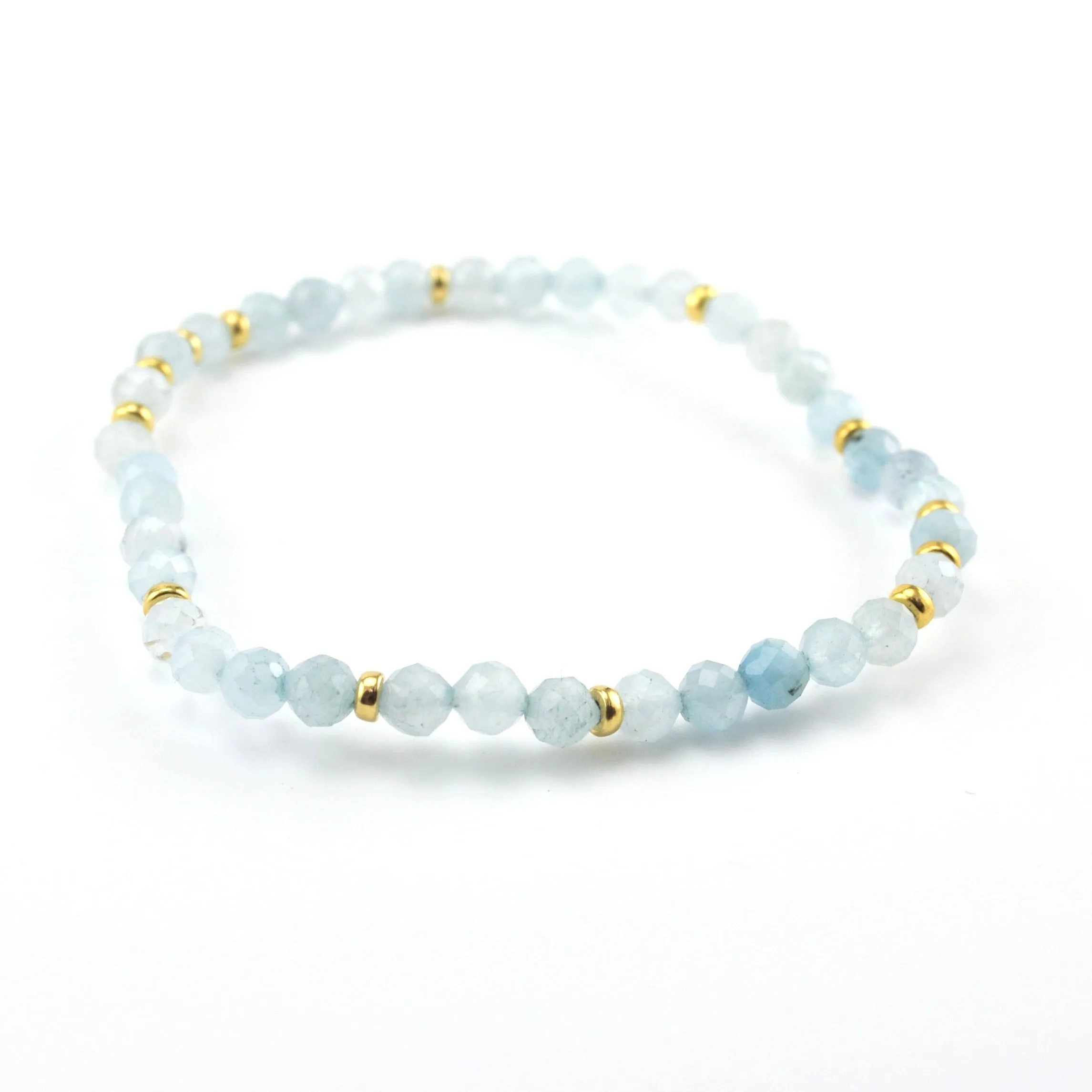 14k Gold Fill Enchante Aquamarine Bracelet