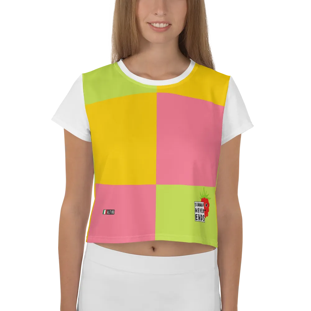 #2518eab0 - Strawberry Kiwi Mango - ALTINO Crop Tees - Summer Never Ends Collection