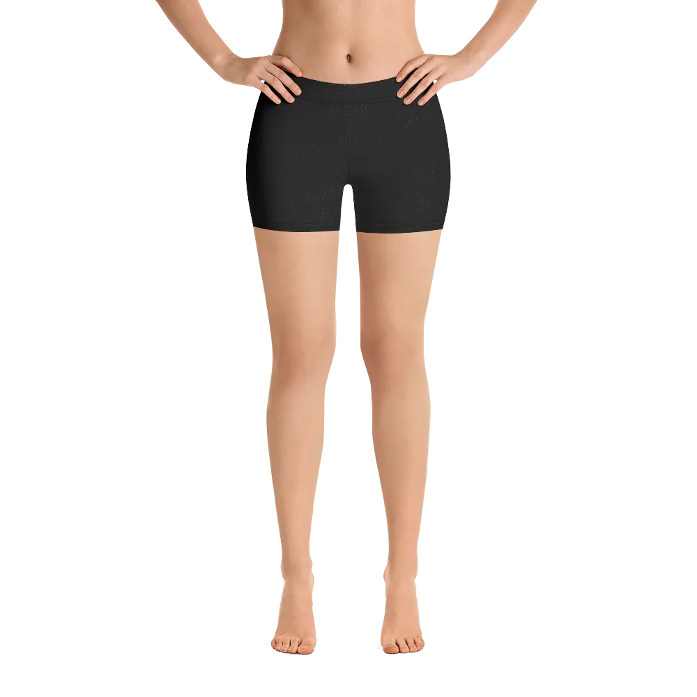 #2b398a80 - Black Magic Touch Of Gold - ALTINO Sport Shorts - Gritty Girl Collection