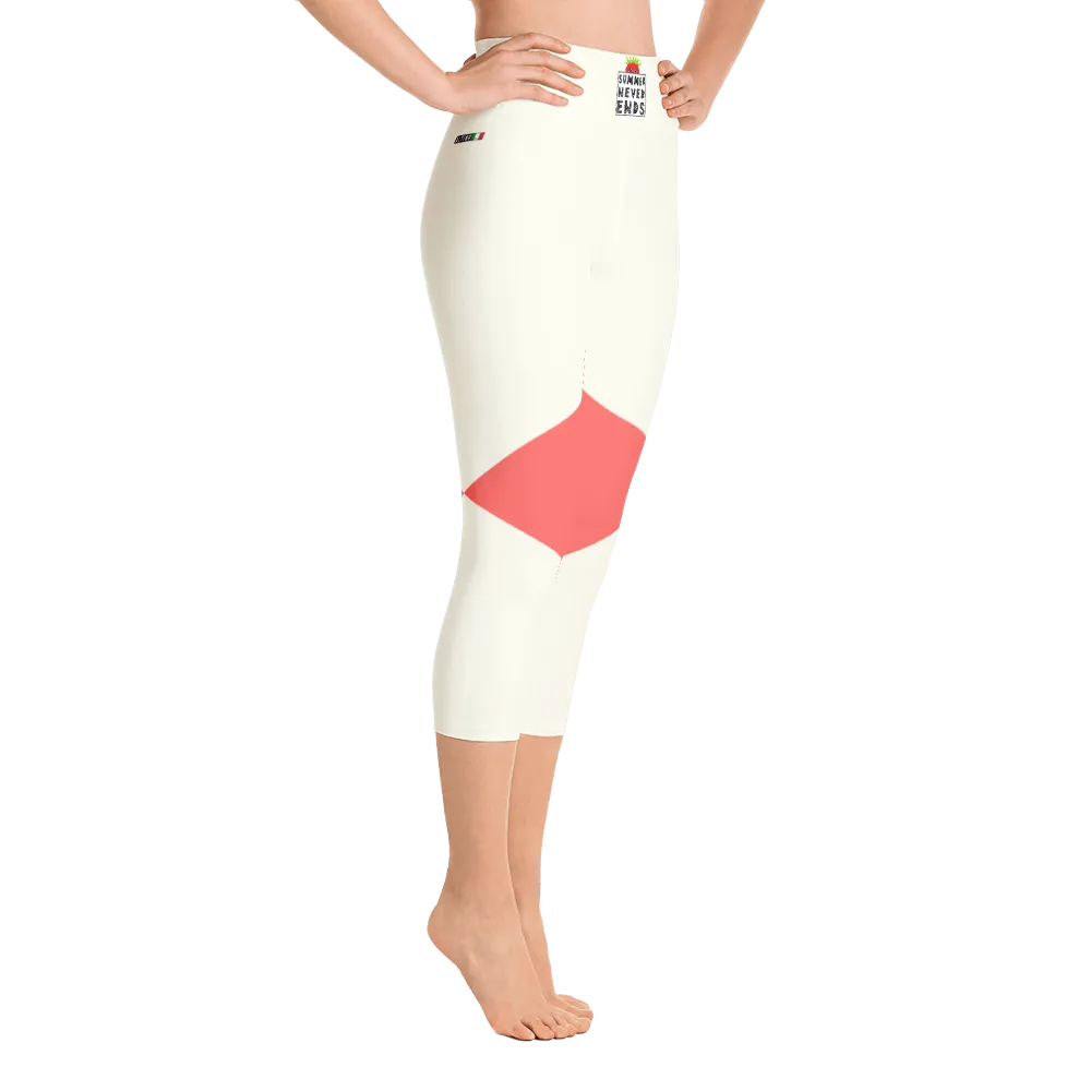 #3529ddb0 - Watermelon - ALTINO Yoga Capri - Summer Never Ends Collection