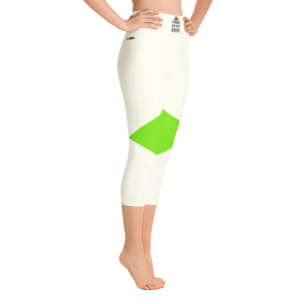 #379f78b0 - Lime - ALTINO Yoga Capri - Summer Never Ends Collection