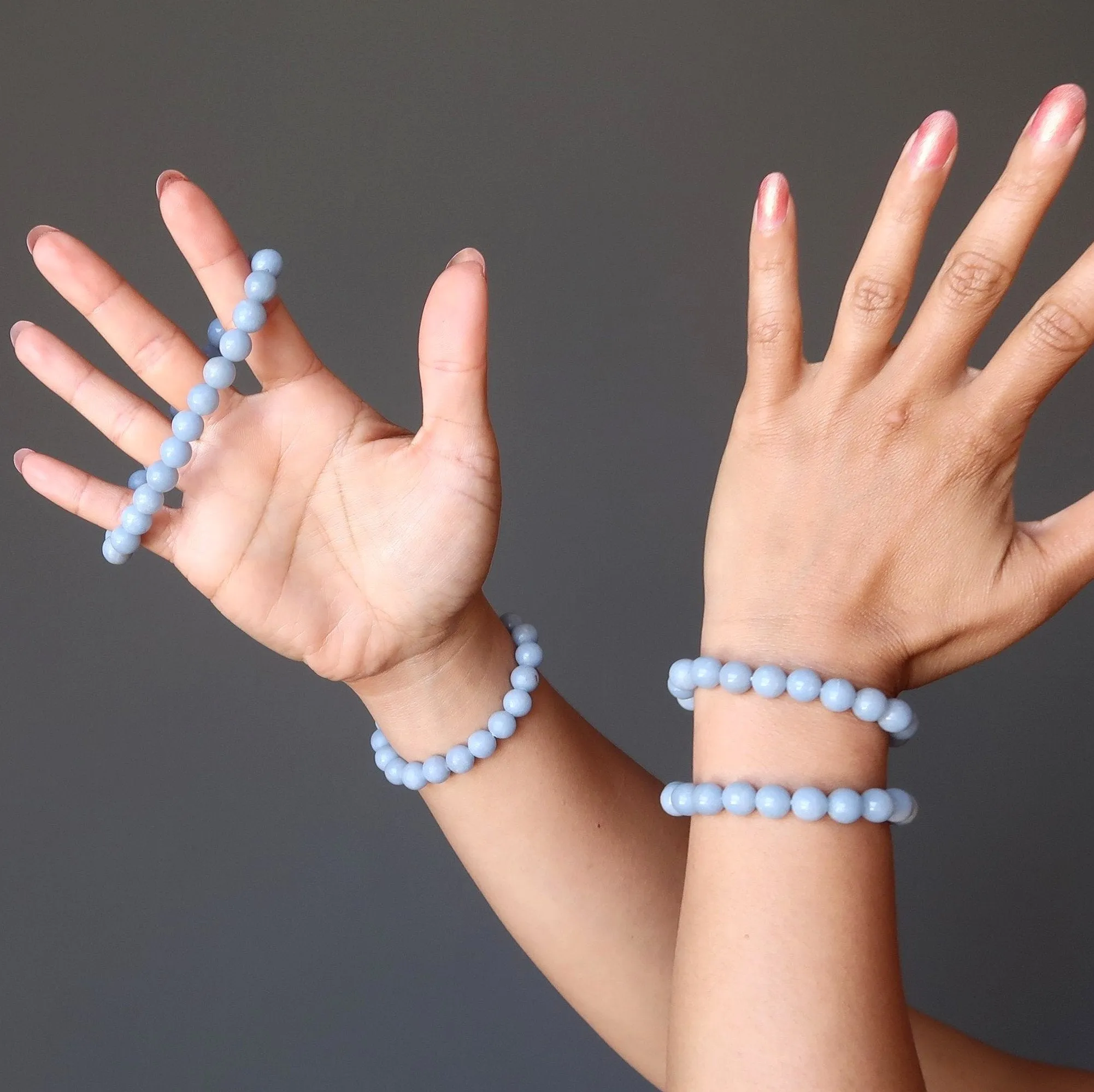 Angelite Bracelet Blue Up Above