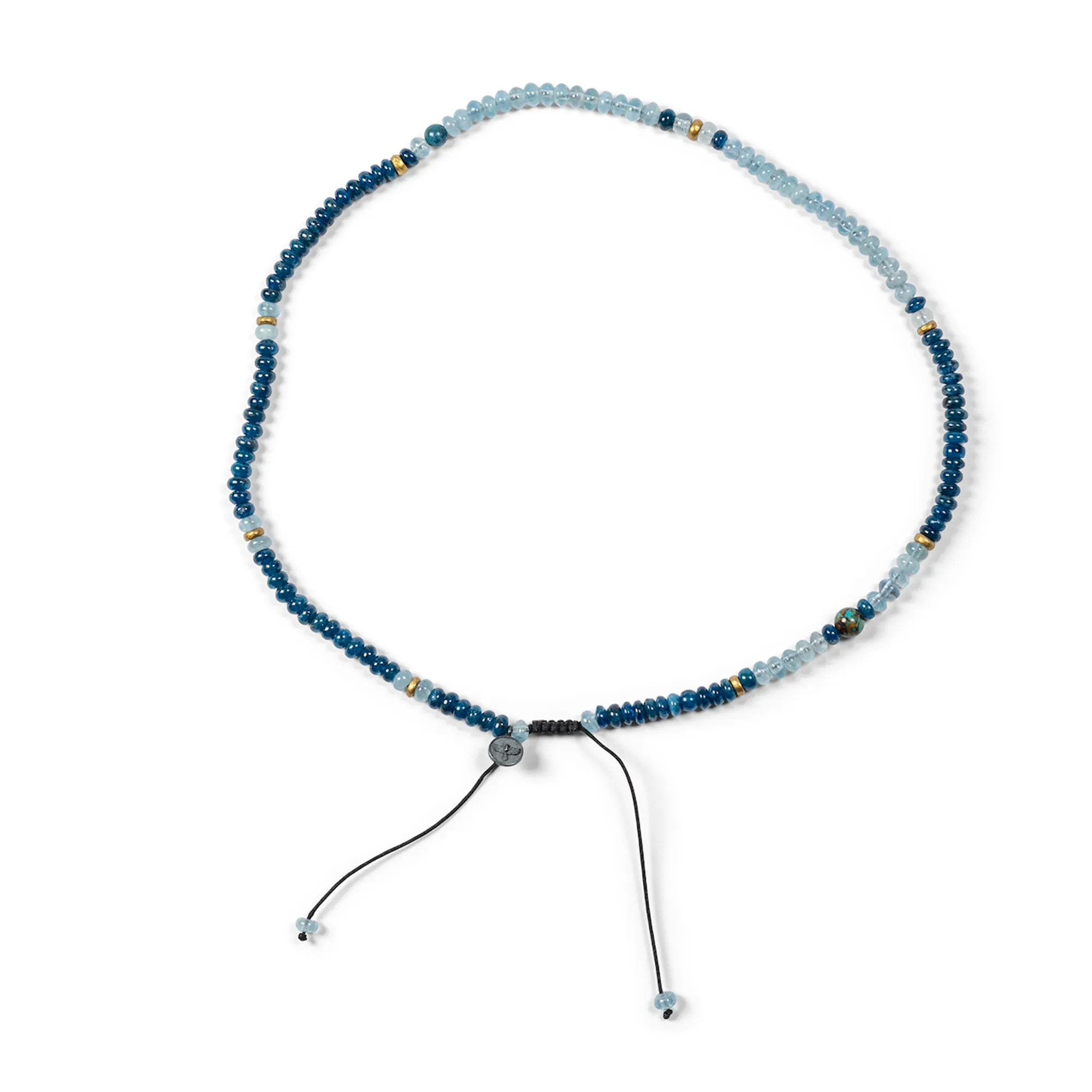 Apatite, Turquoise, Aquamarine   Chrysocolla Wrap Bracelet