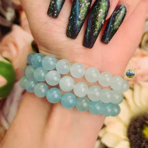 Aquamarine Waterfall Bracelet (AA Grade) for Calm Communication