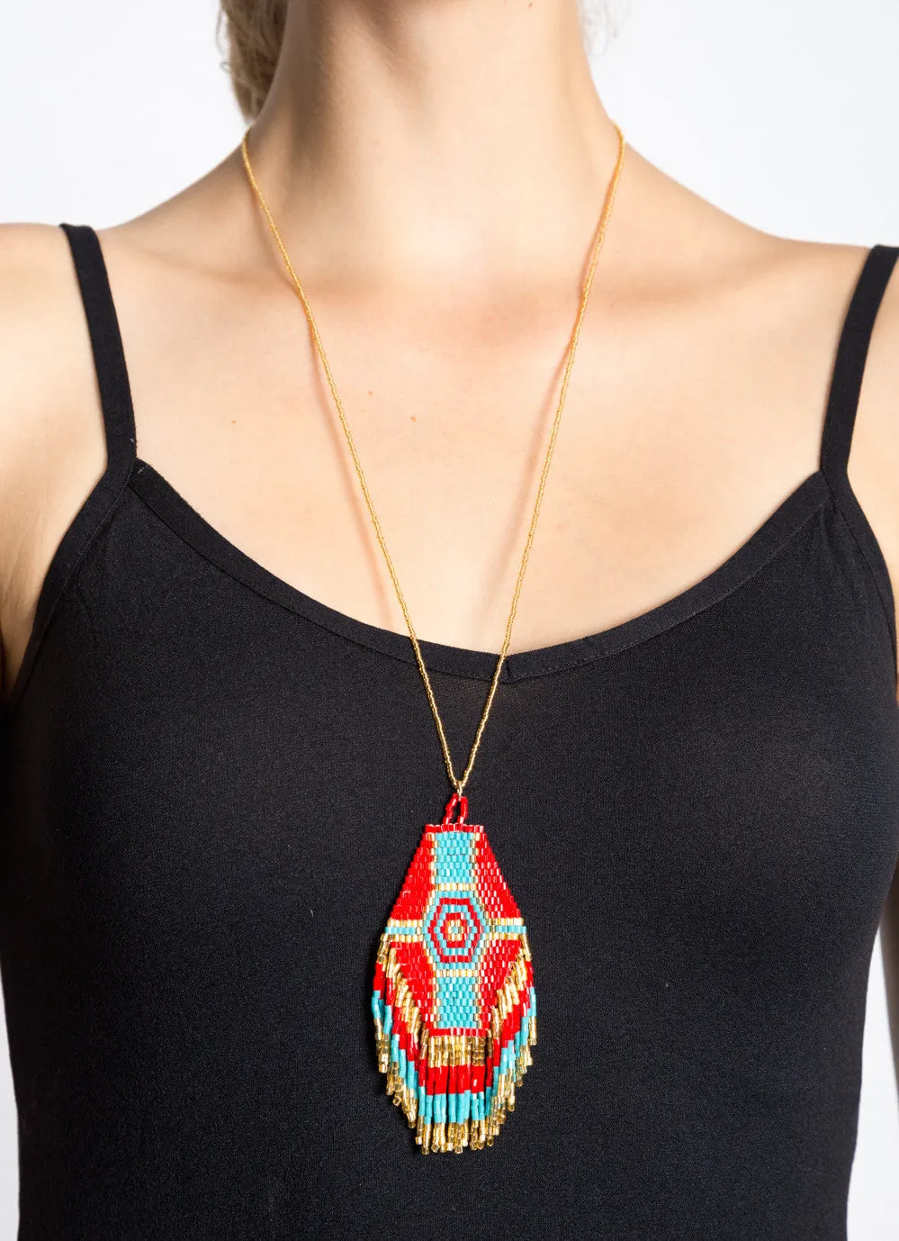 Aztec Necklace (Ruby)
