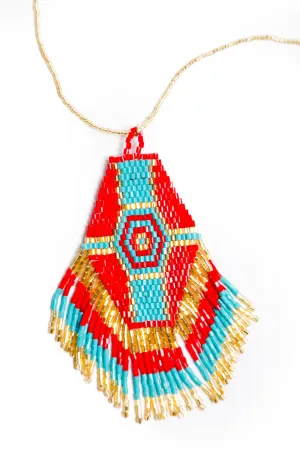 Aztec Necklace (Ruby)