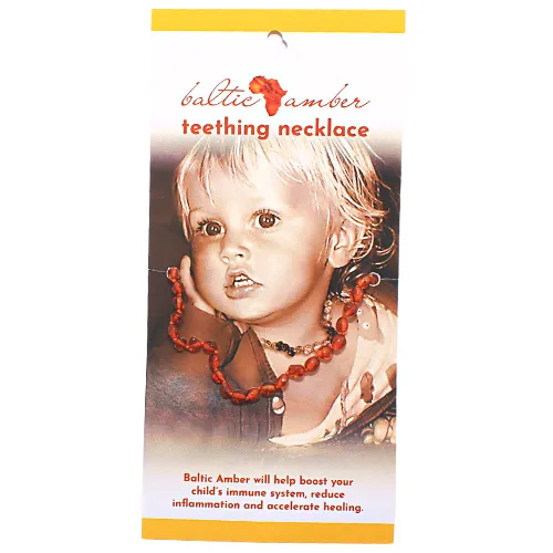 Baltic Amber Teething Necklace (Cognac)