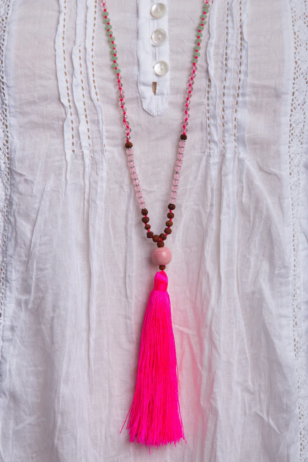 Bead Necklace (Ruby)