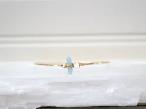Crest Bracelet - Aquamarine