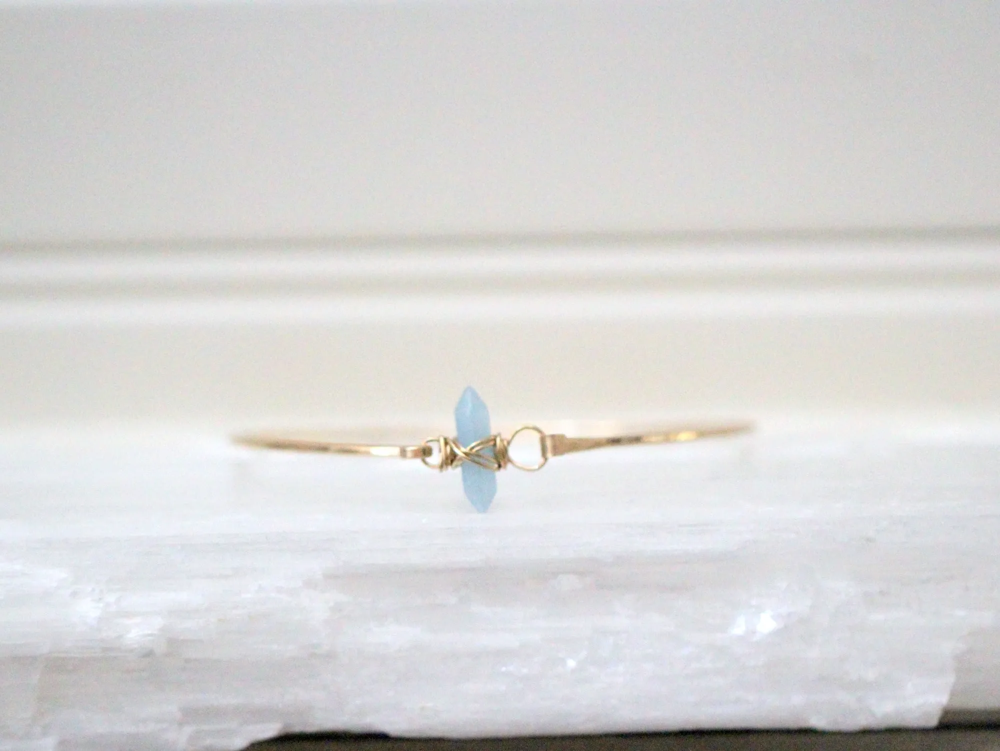 Crest Bracelet - Aquamarine