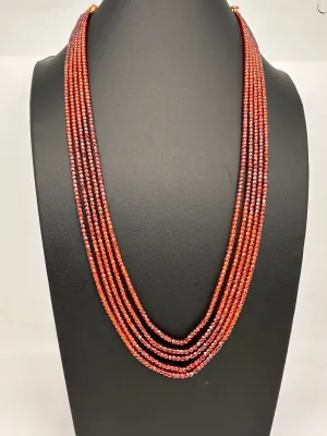 Crystal Onyx Beads Mala Necklace