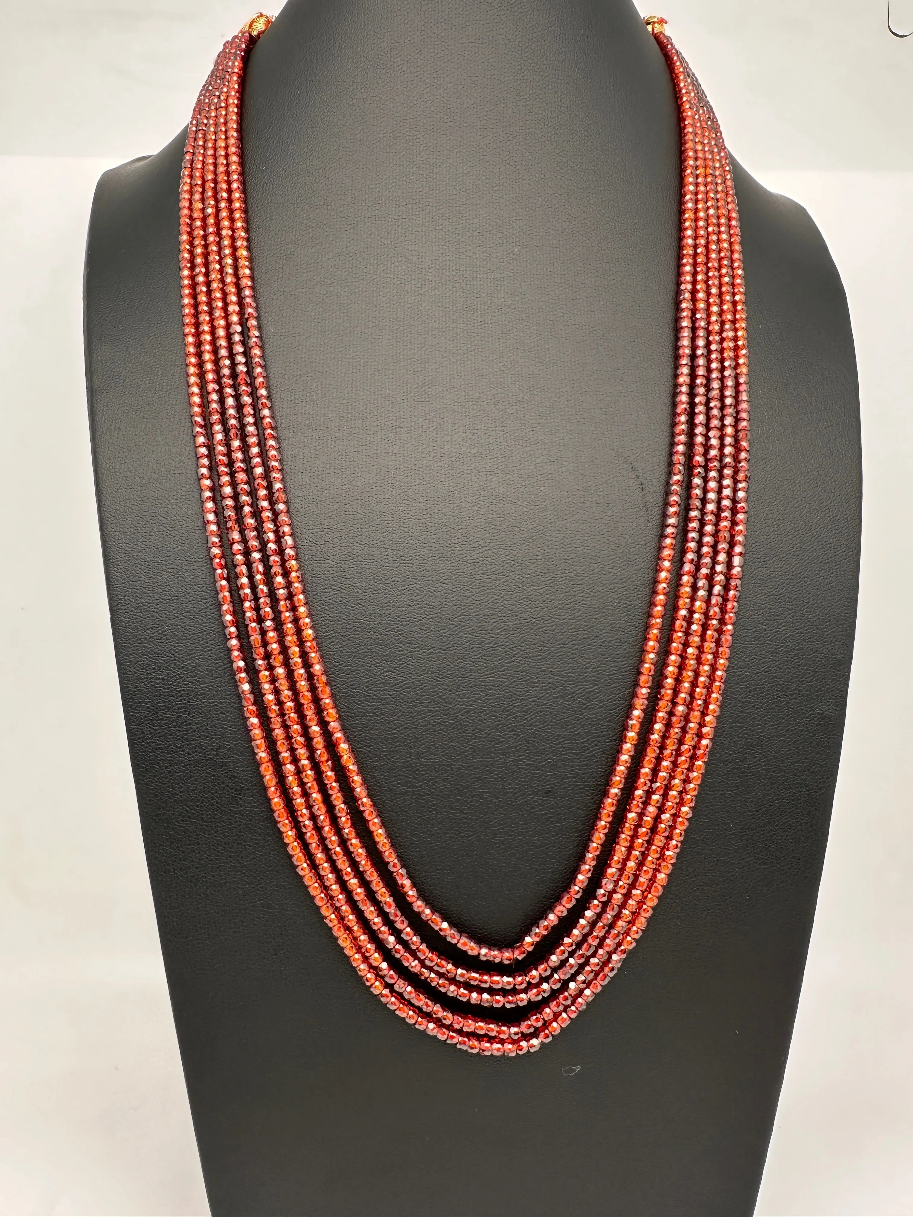 Crystal Onyx Beads Mala Necklace