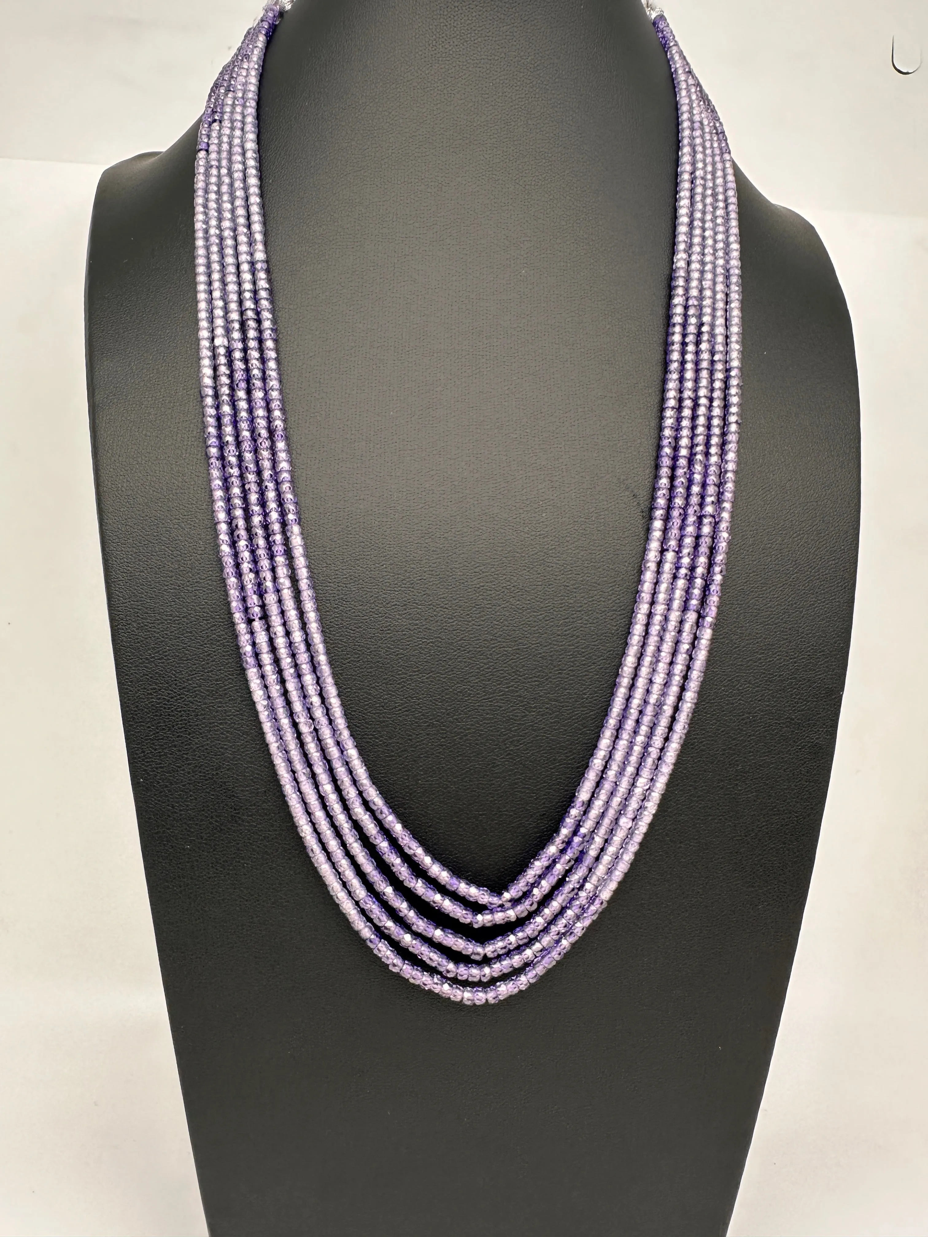 Crystal Onyx Beads Mala Necklace
