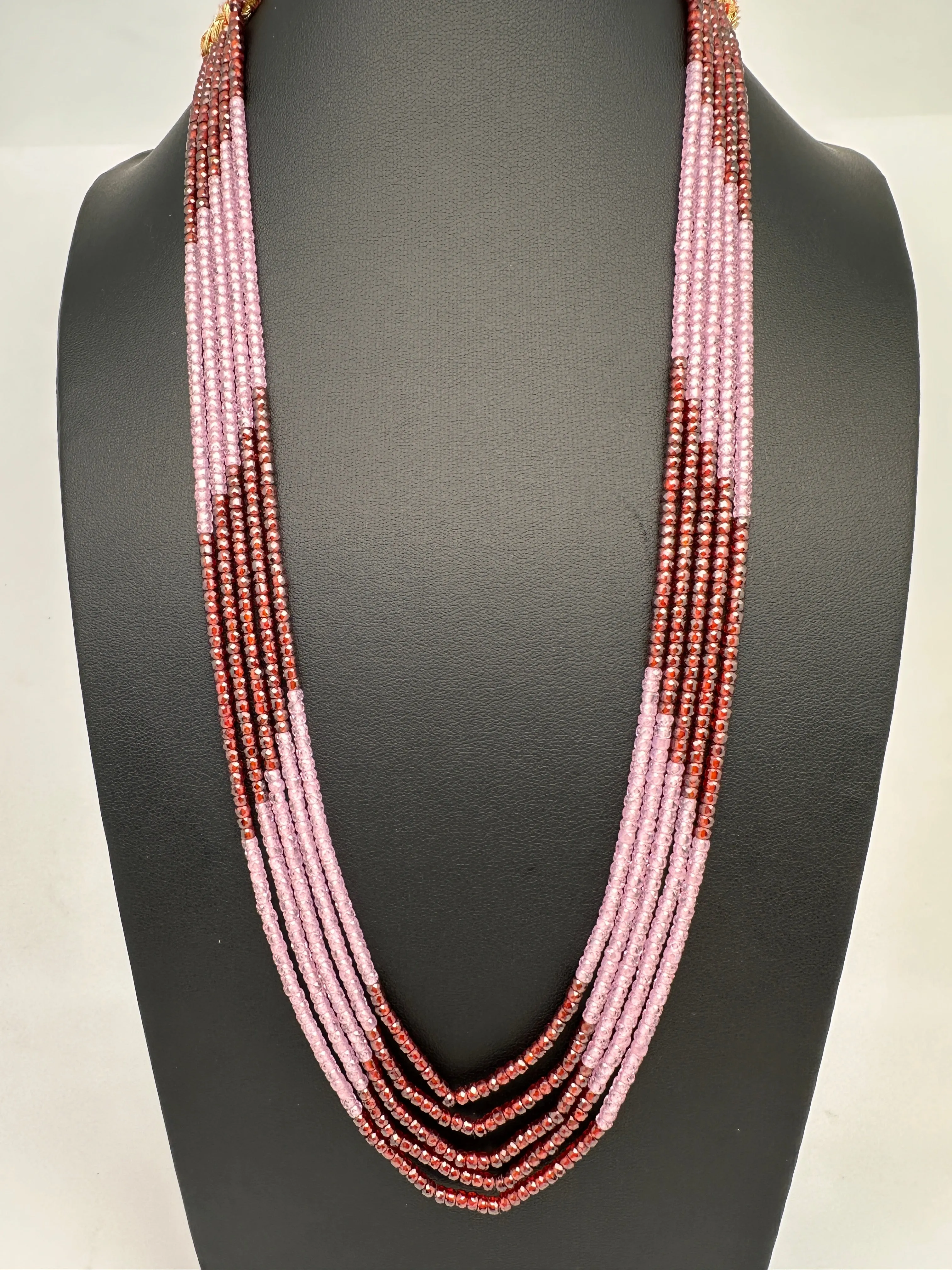 Crystal Onyx Beads Mala Necklace
