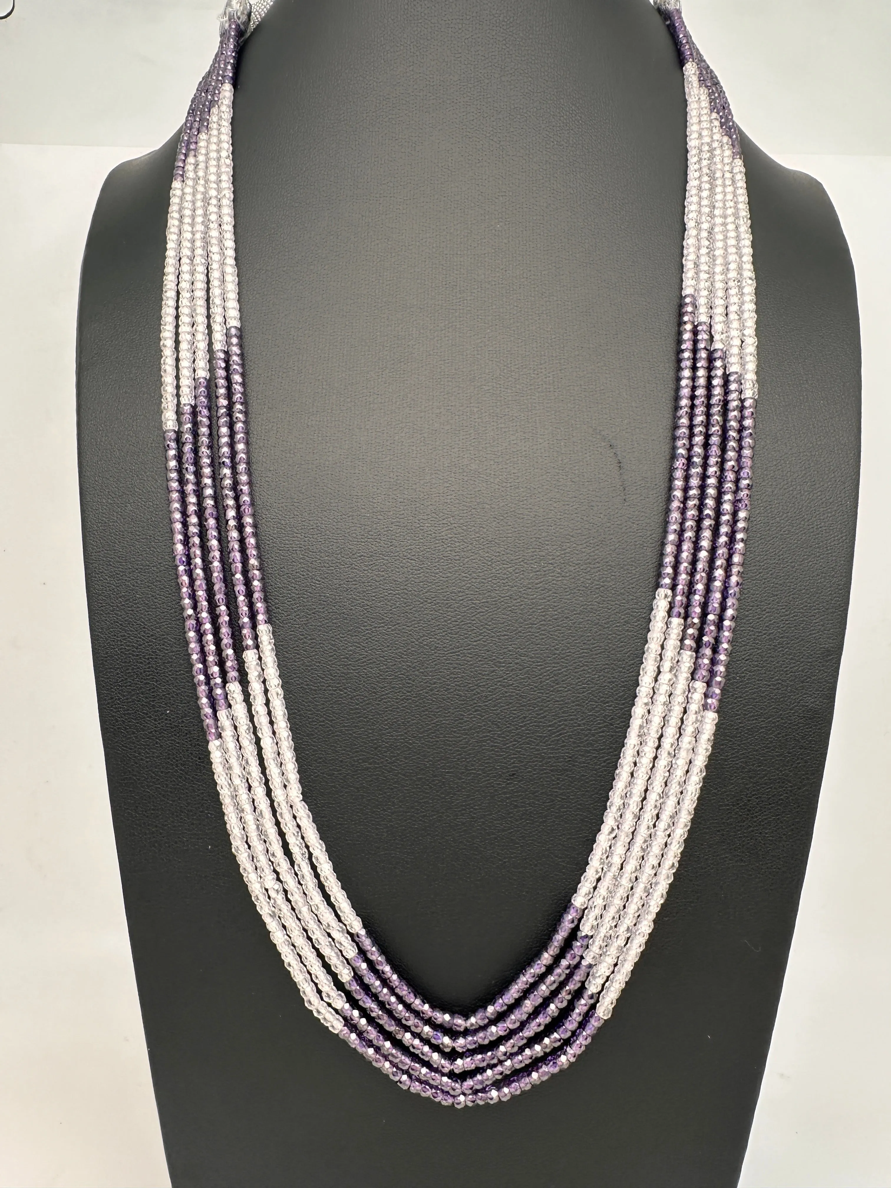 Crystal Onyx Beads Mala Necklace