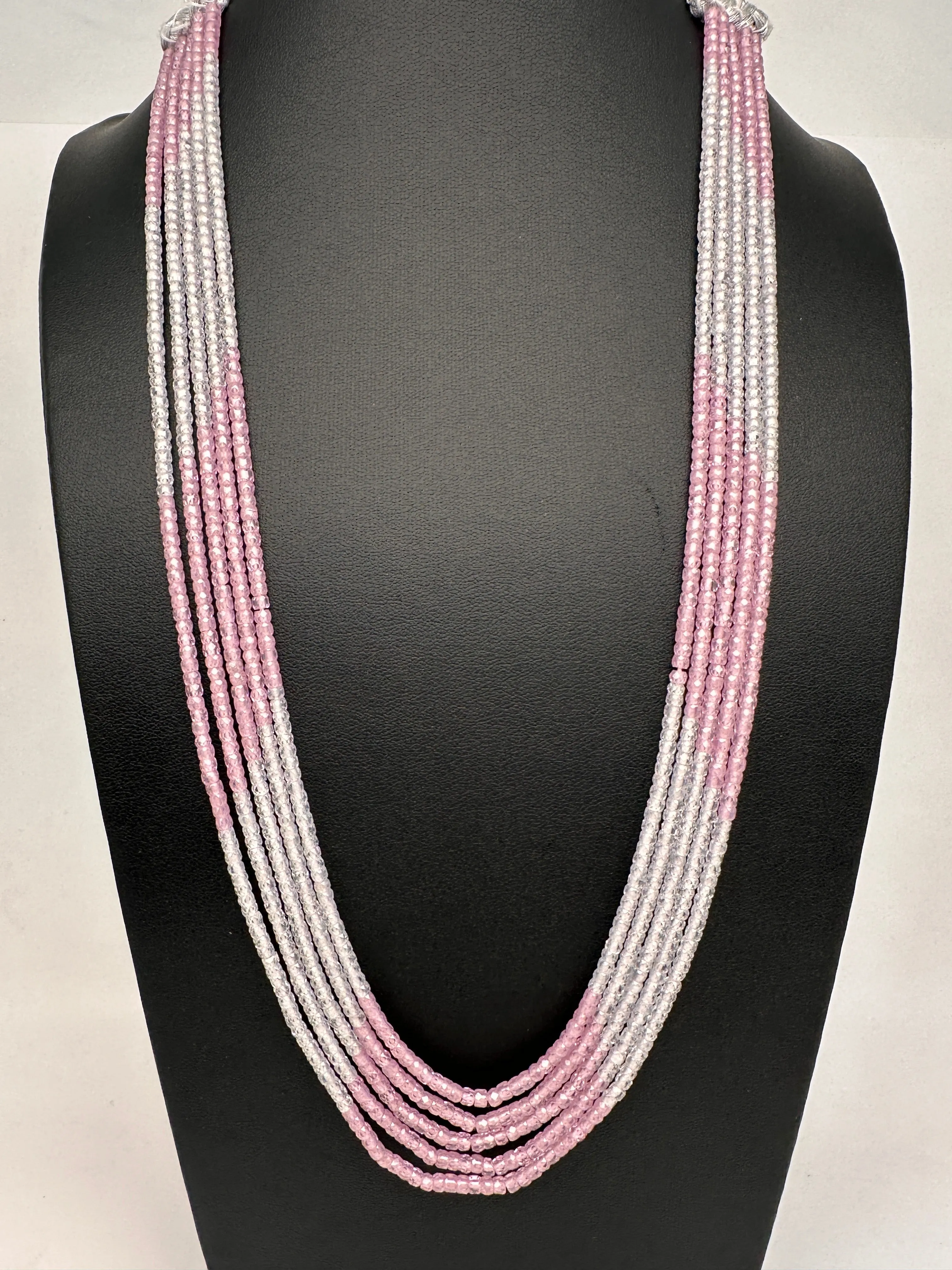Crystal Onyx Beads Mala Necklace