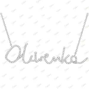 Diamond Oliwenka Name Necklace