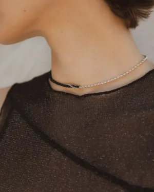 Fine Ball Chain Gemstone Necklace - Onyx