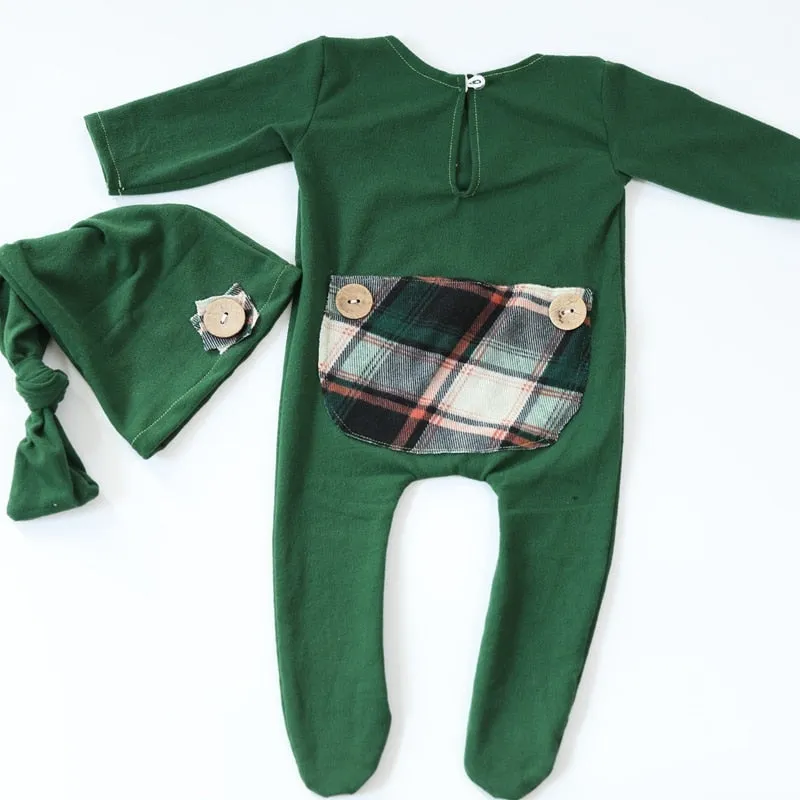 Handmade Newborn Photo Props Romper and Hat