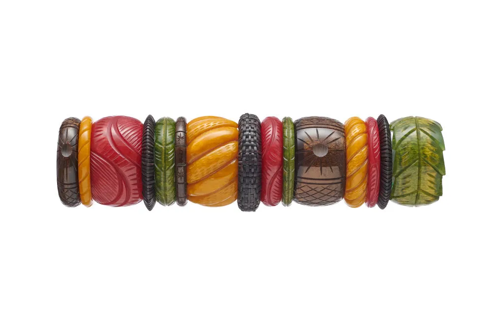 Midi Golden Olive Fakelite Duchess Bangle