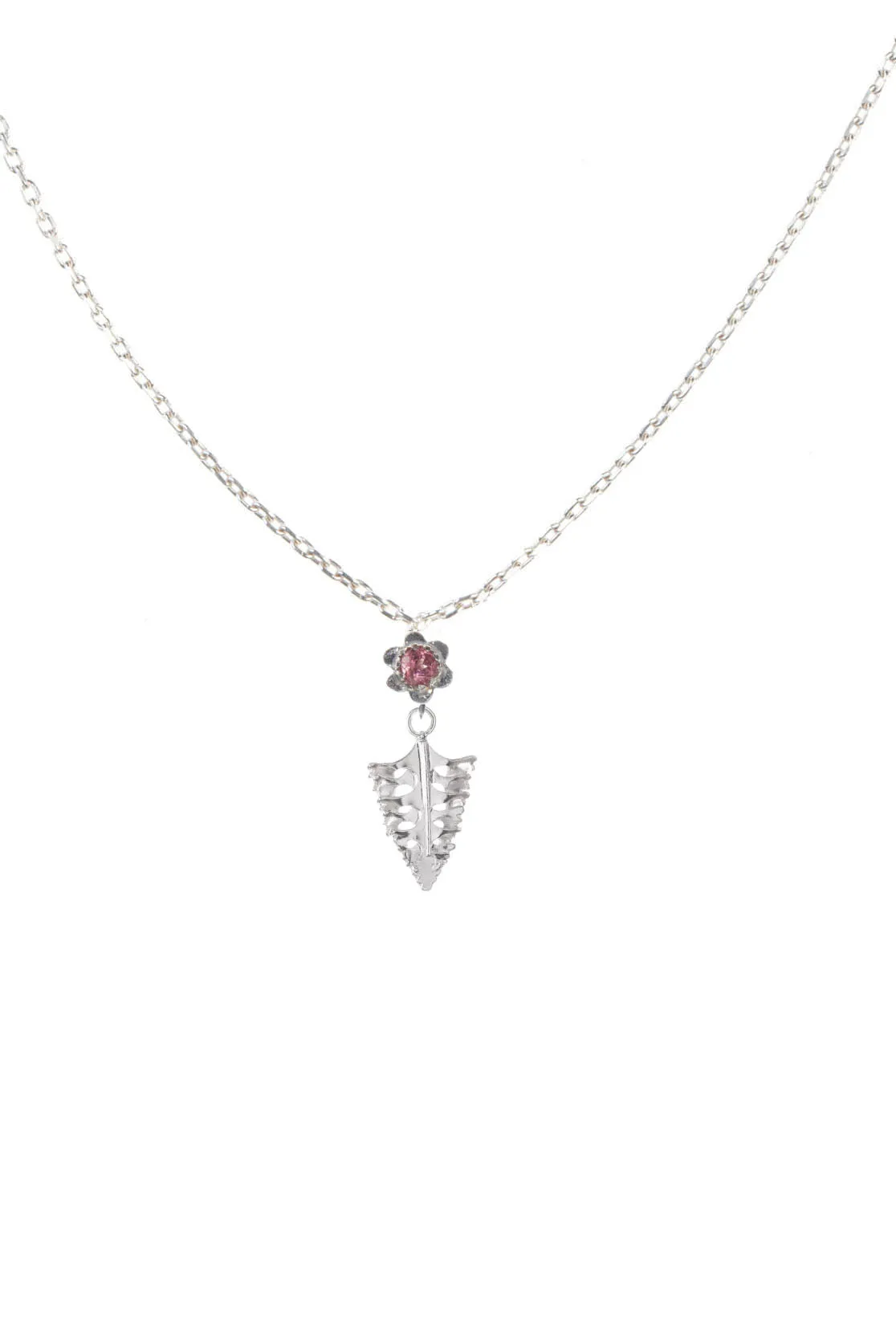 Mini Arts And Crafts Leaf And Forget Me Not pendant