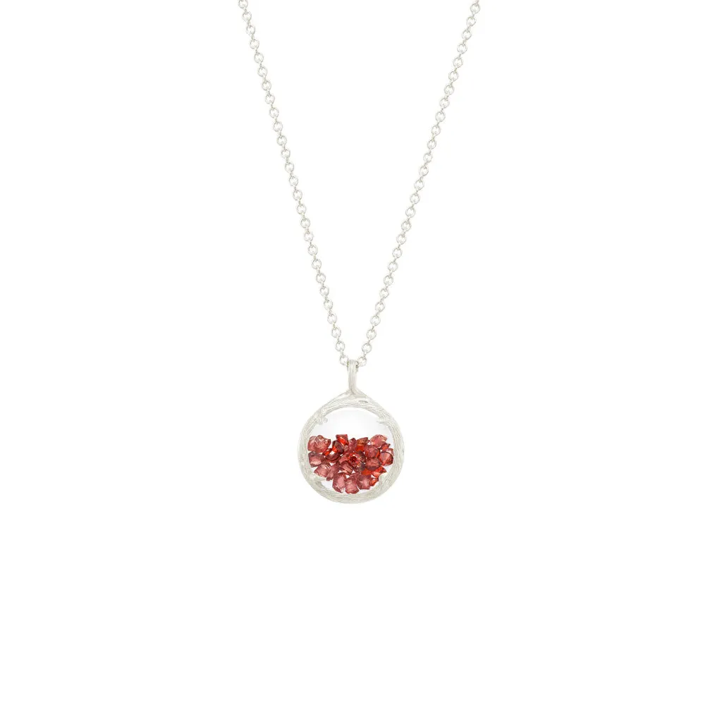 Mini Shaker Birthstone Necklace