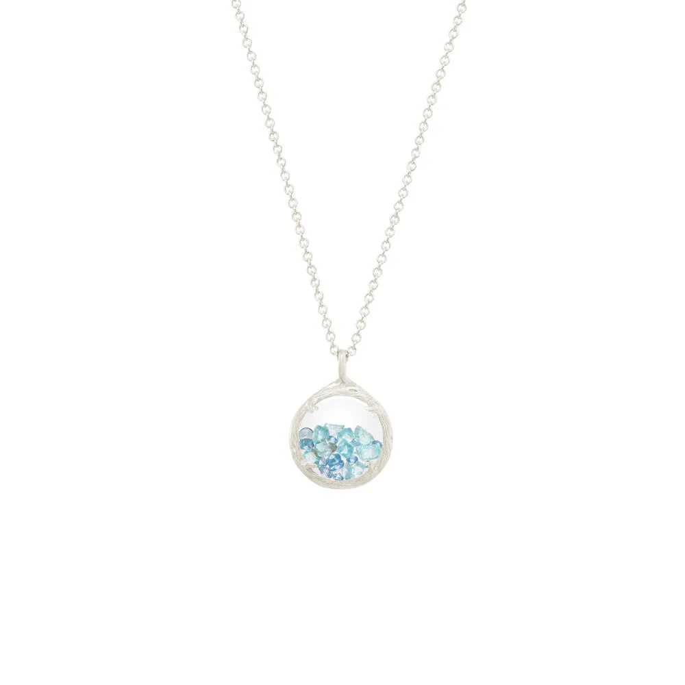 Mini Shaker Birthstone Necklace