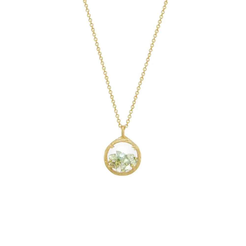 Mini Shaker Birthstone Necklace