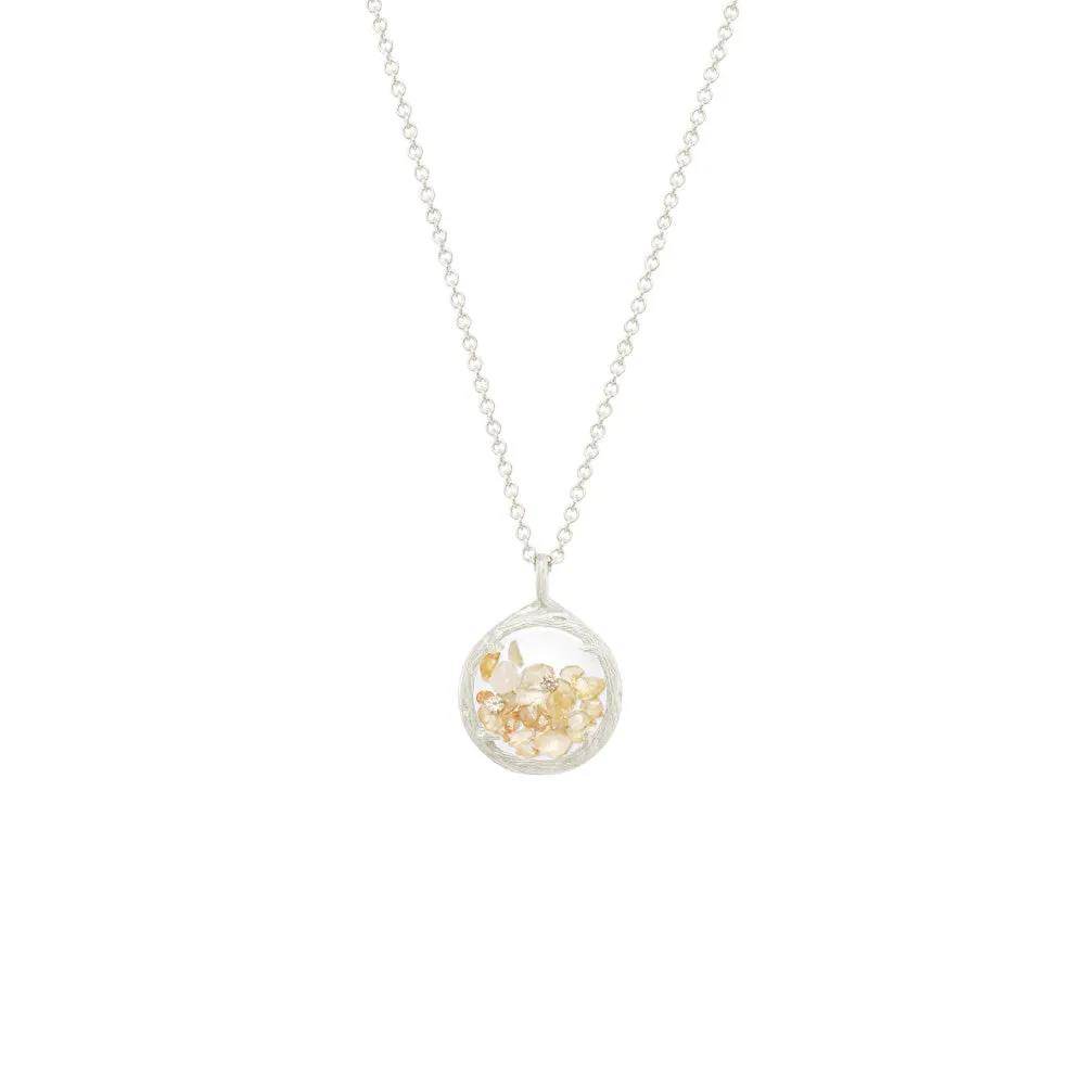 Mini Shaker Birthstone Necklace