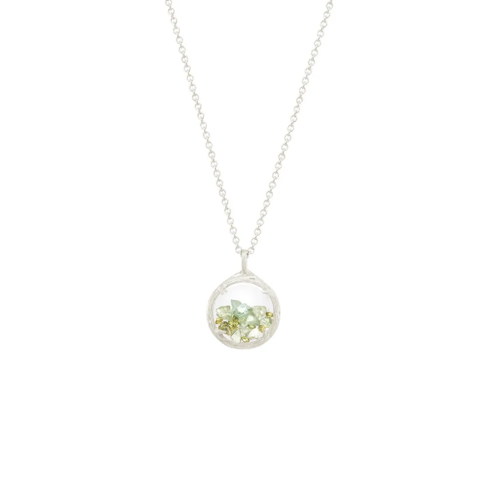 Mini Shaker Birthstone Necklace