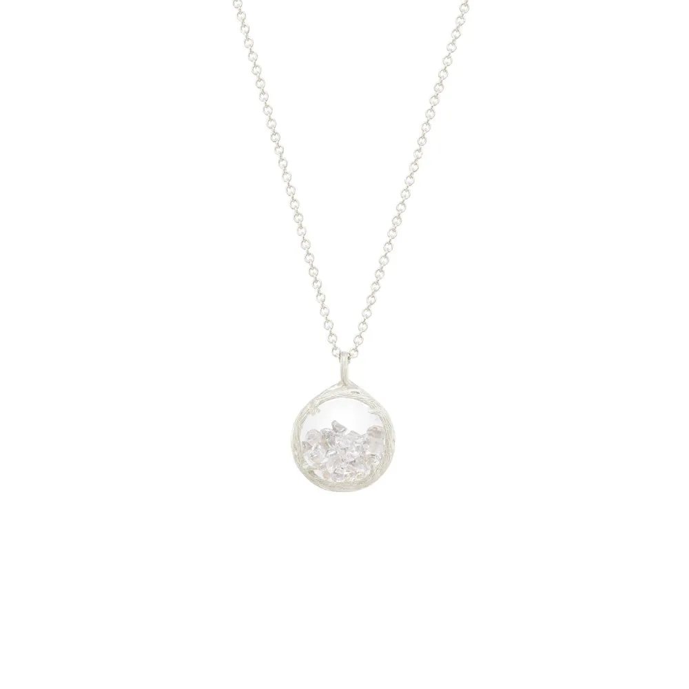 Mini Shaker Birthstone Necklace