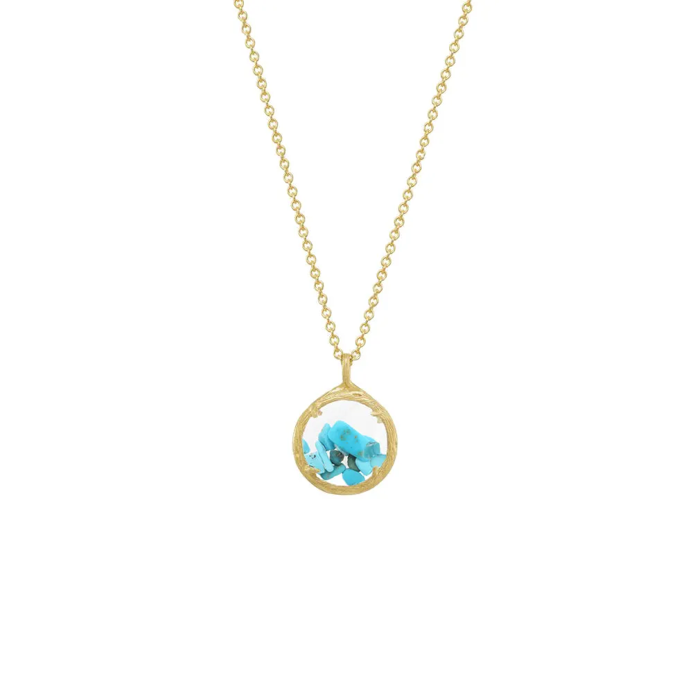 Mini Shaker Birthstone Necklace