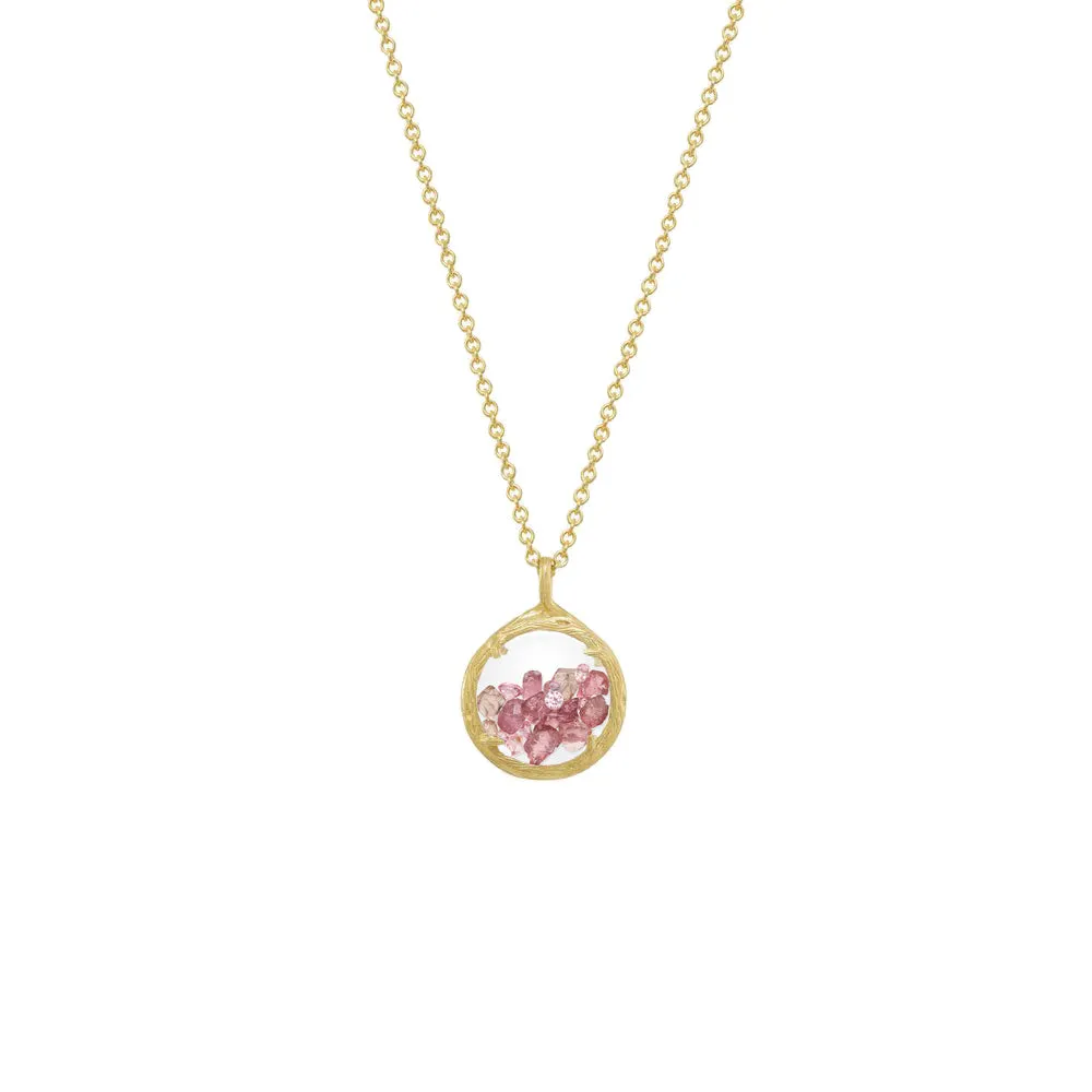 Mini Shaker Birthstone Necklace