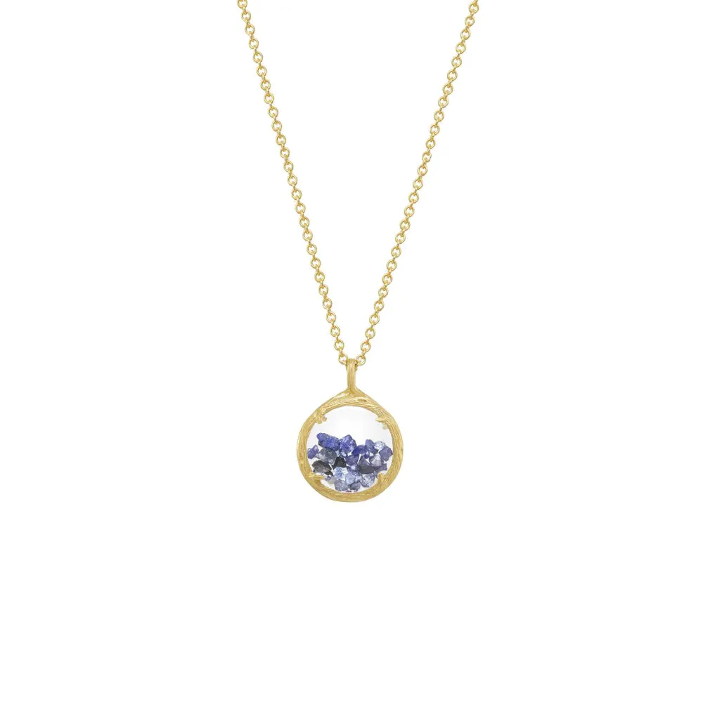 Mini Shaker Birthstone Necklace