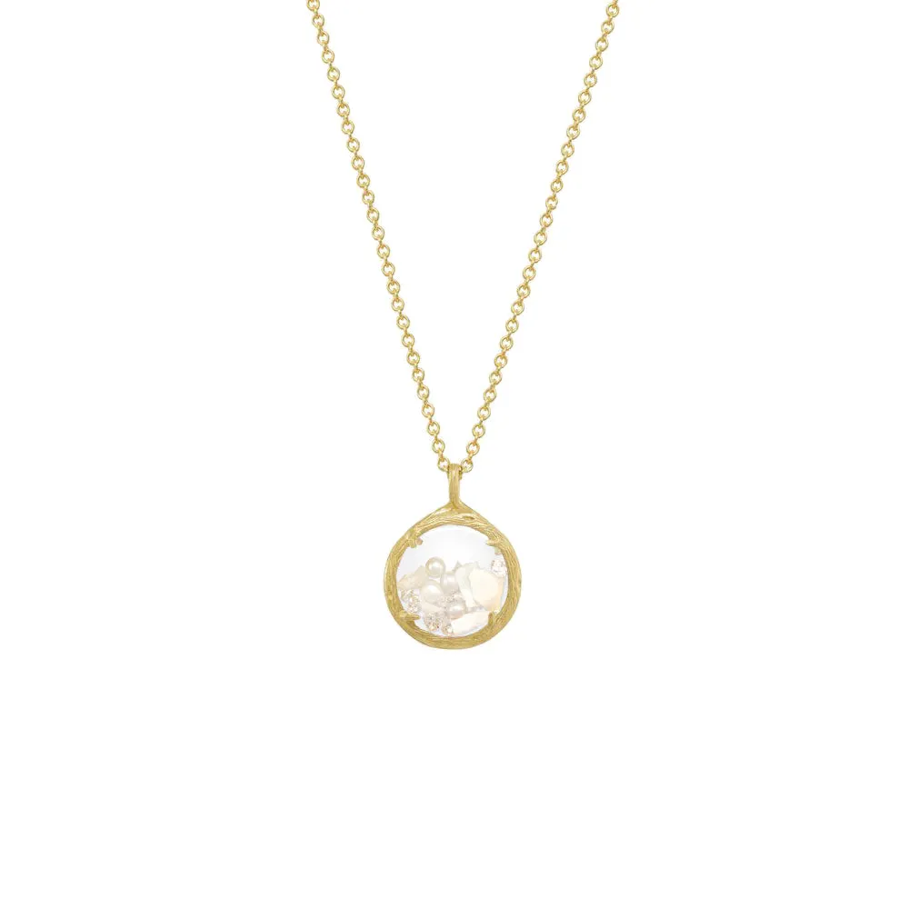Mini Shaker Birthstone Necklace