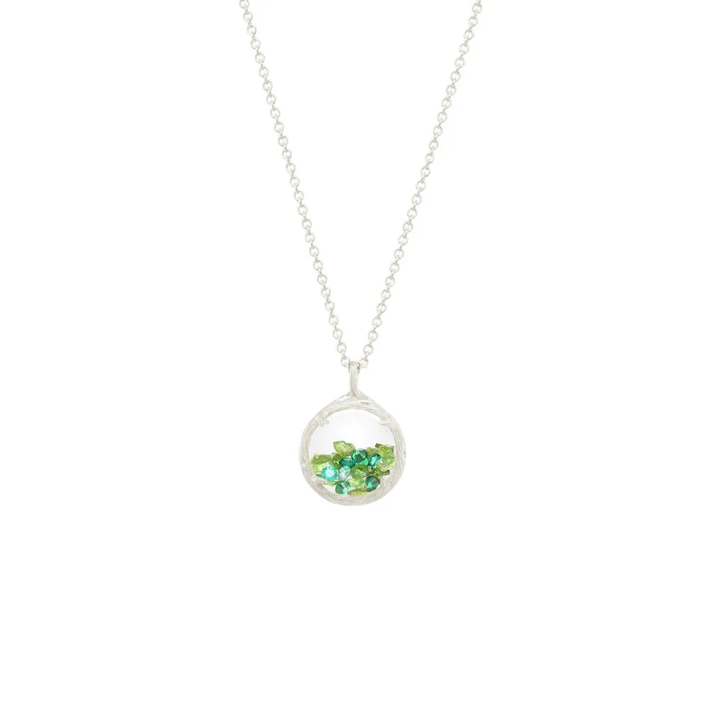 Mini Shaker Birthstone Necklace