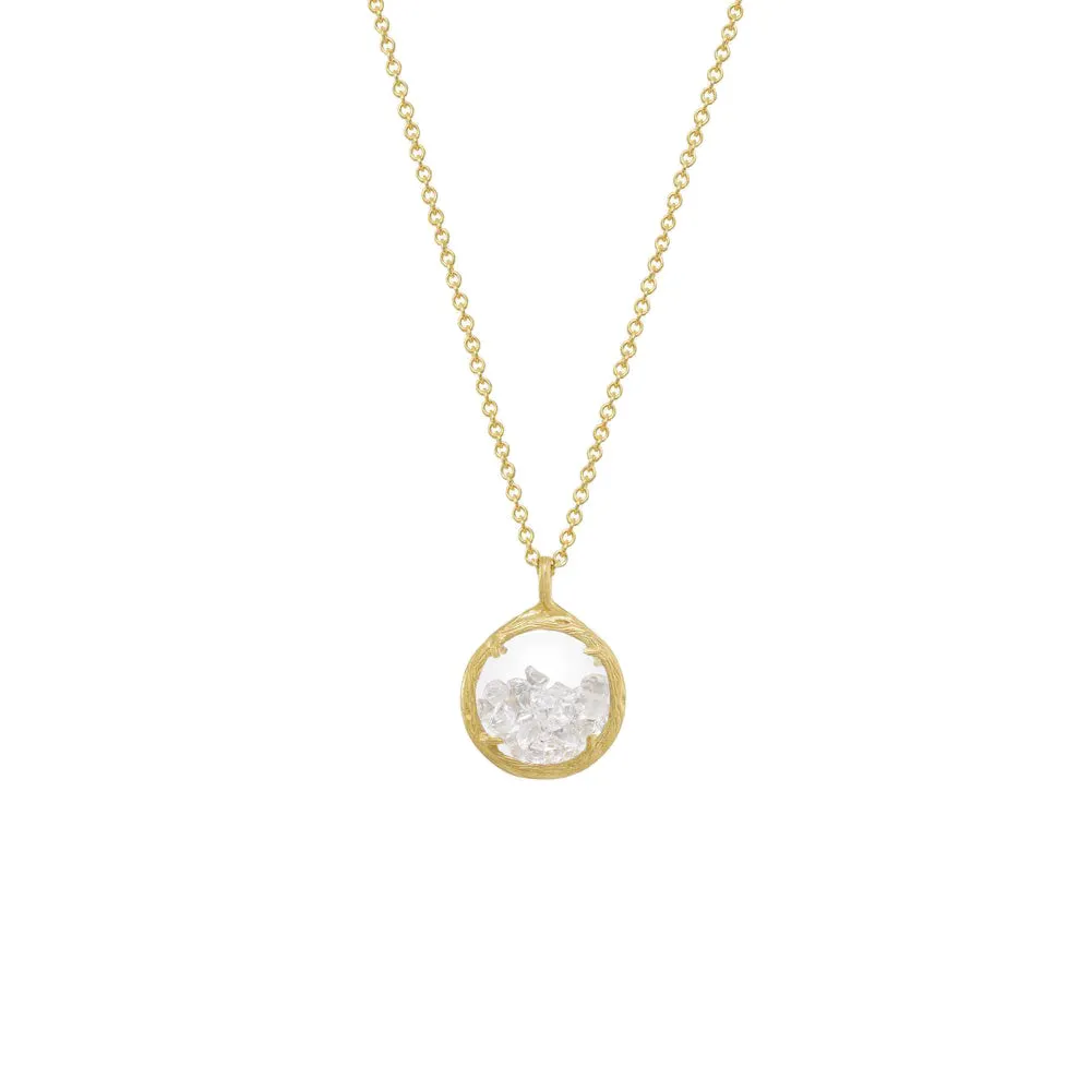 Mini Shaker Birthstone Necklace