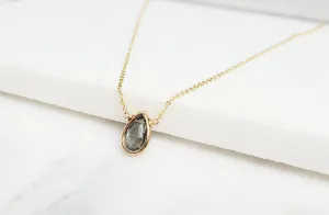 Moss Aquamarine Pendant Necklace