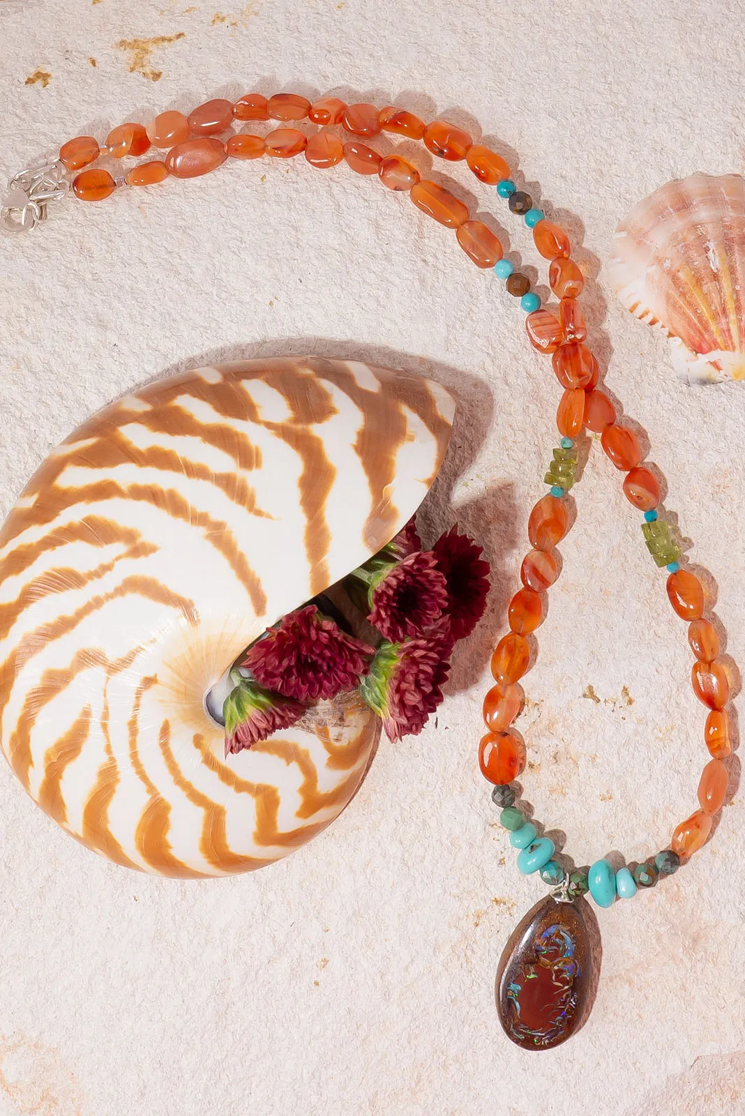 Necklace Australian Opal Mystic Earth