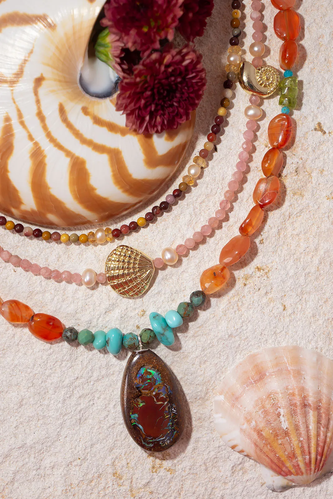 Necklace Australian Opal Mystic Earth