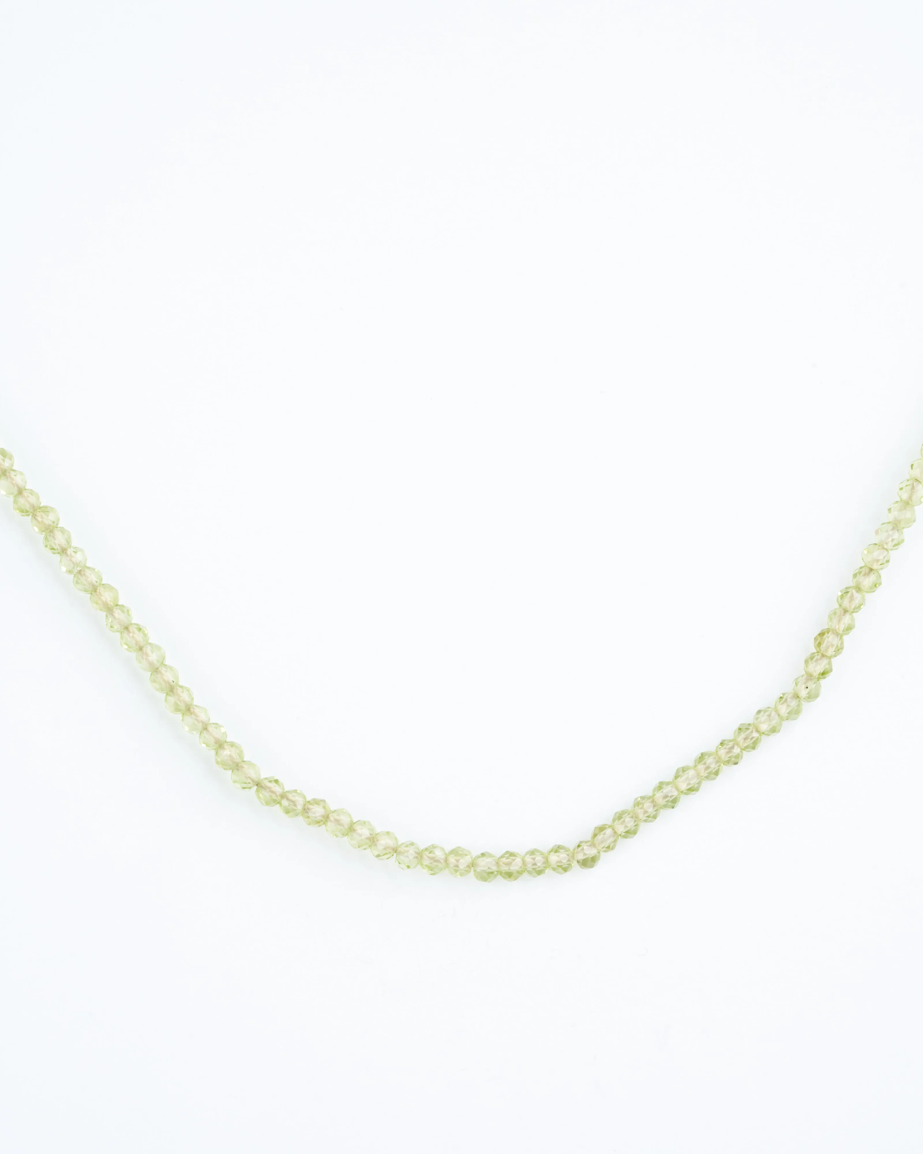 peridot necklace - periodot green