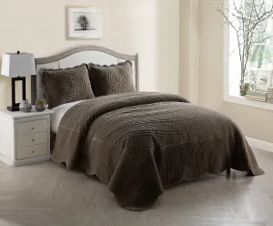 Providence Full Quilted Plush In Taupe