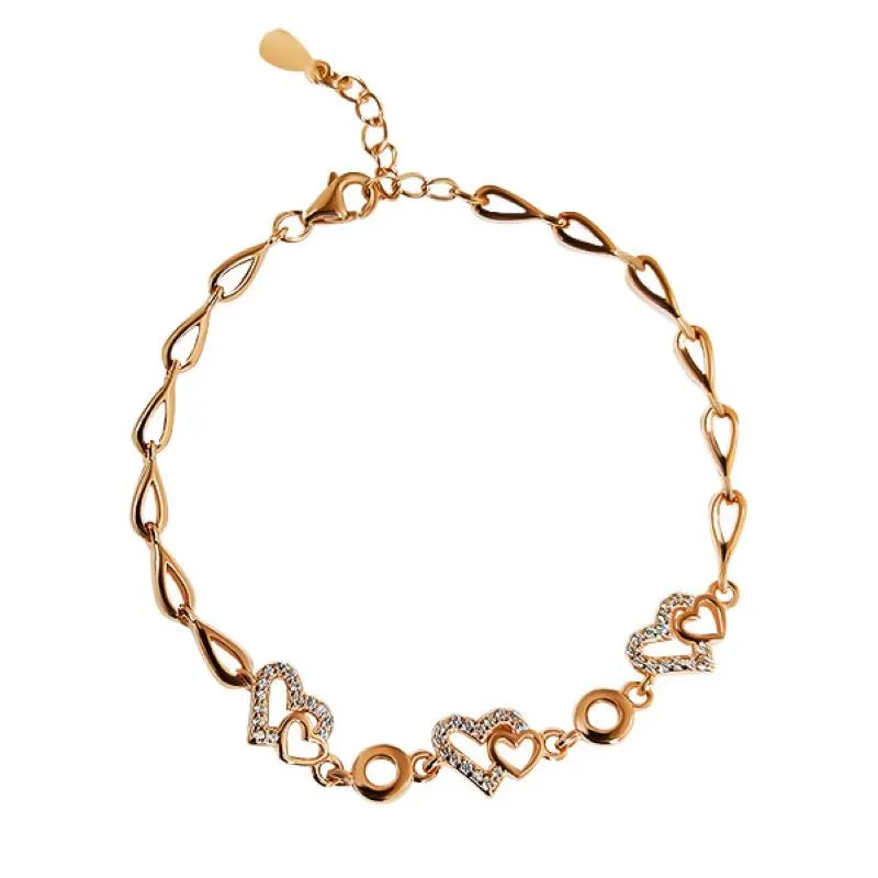 Rose Gold Cute Heart  Bracelet