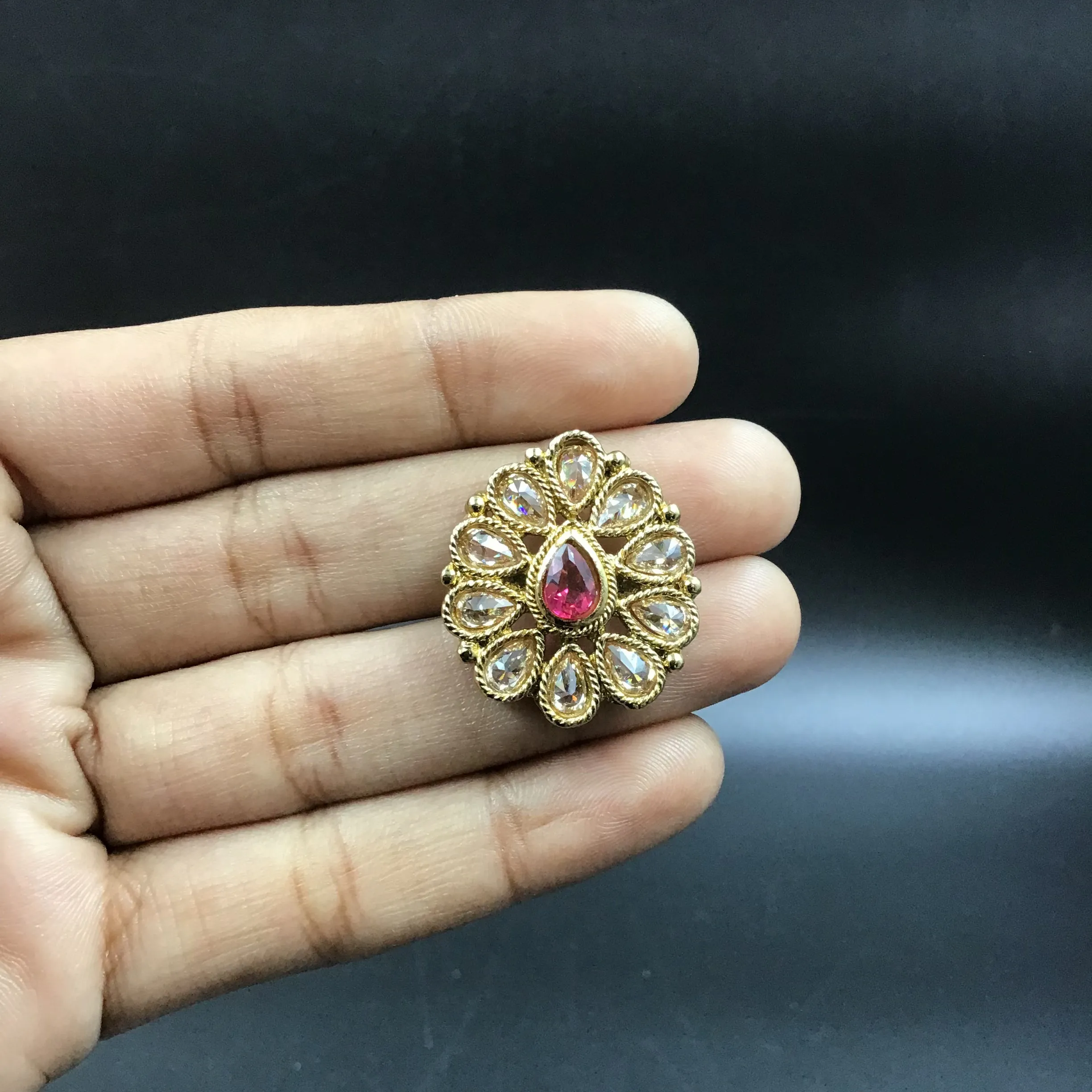 Ruby Antique Necklace Set 13451-0518
