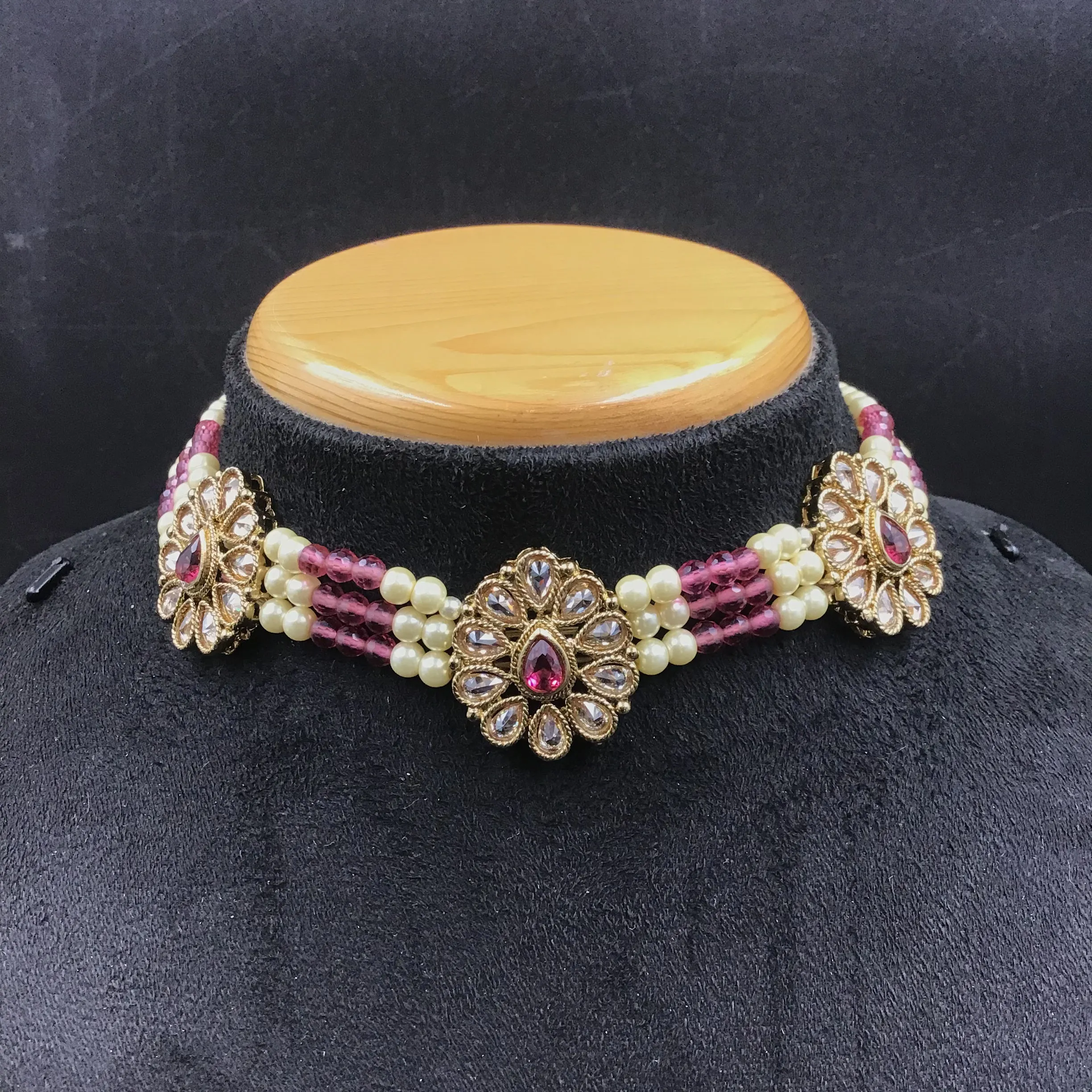 Ruby Antique Necklace Set 13451-0518