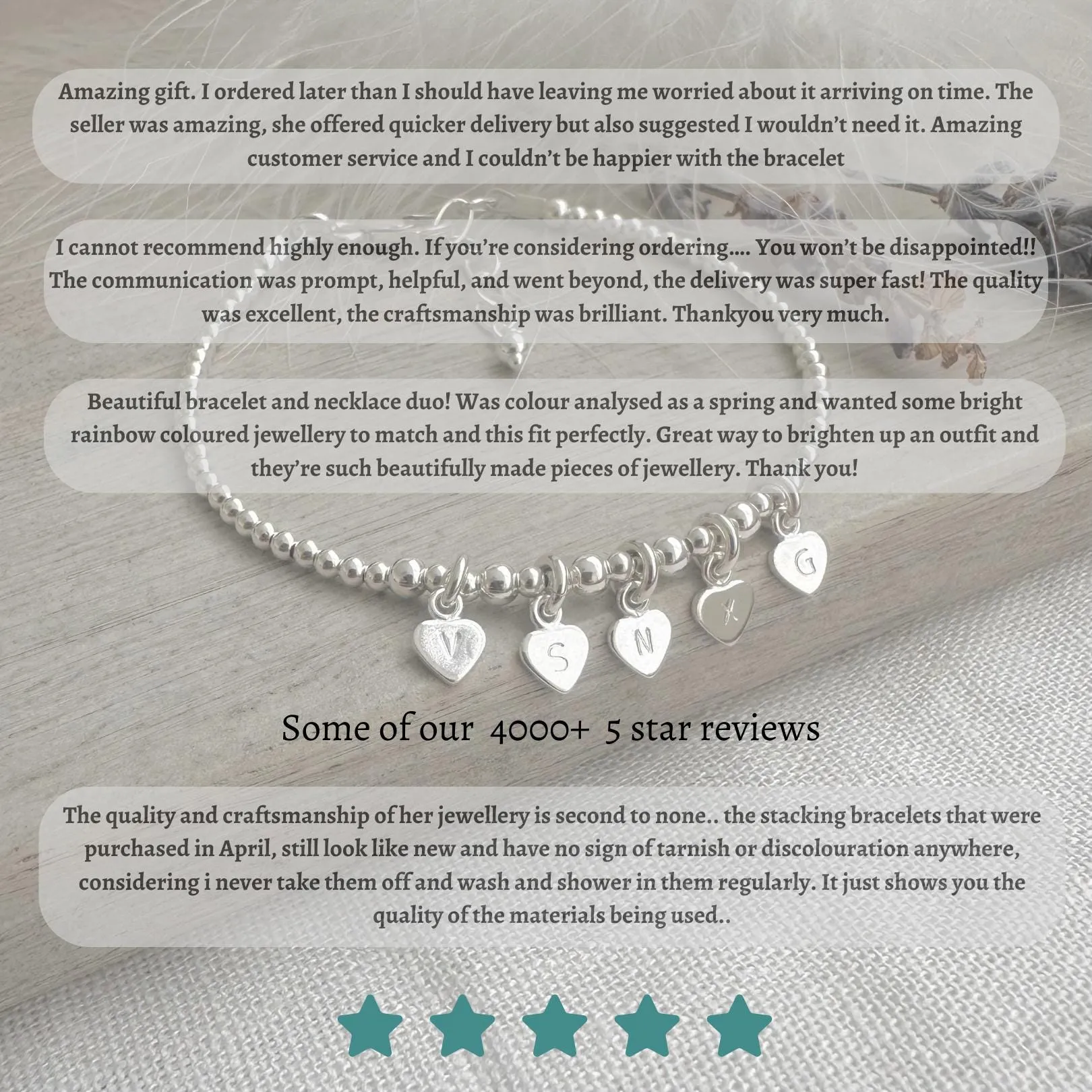 Silver Bracelet For Woman, Layering bracelets
