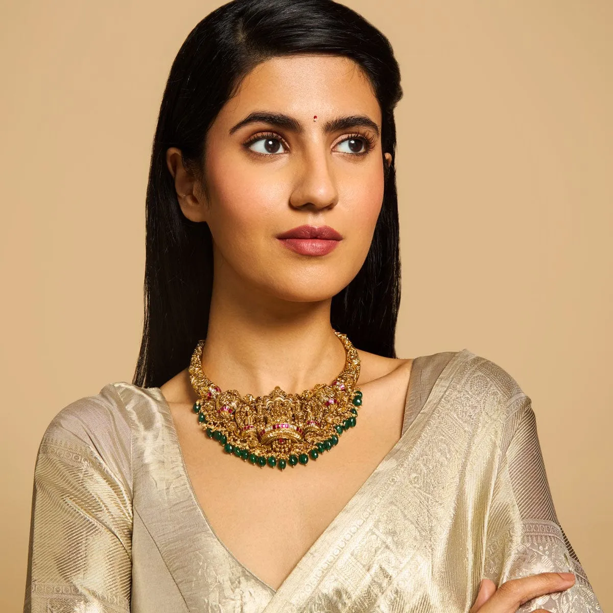 Silver Temple Necklace 173618