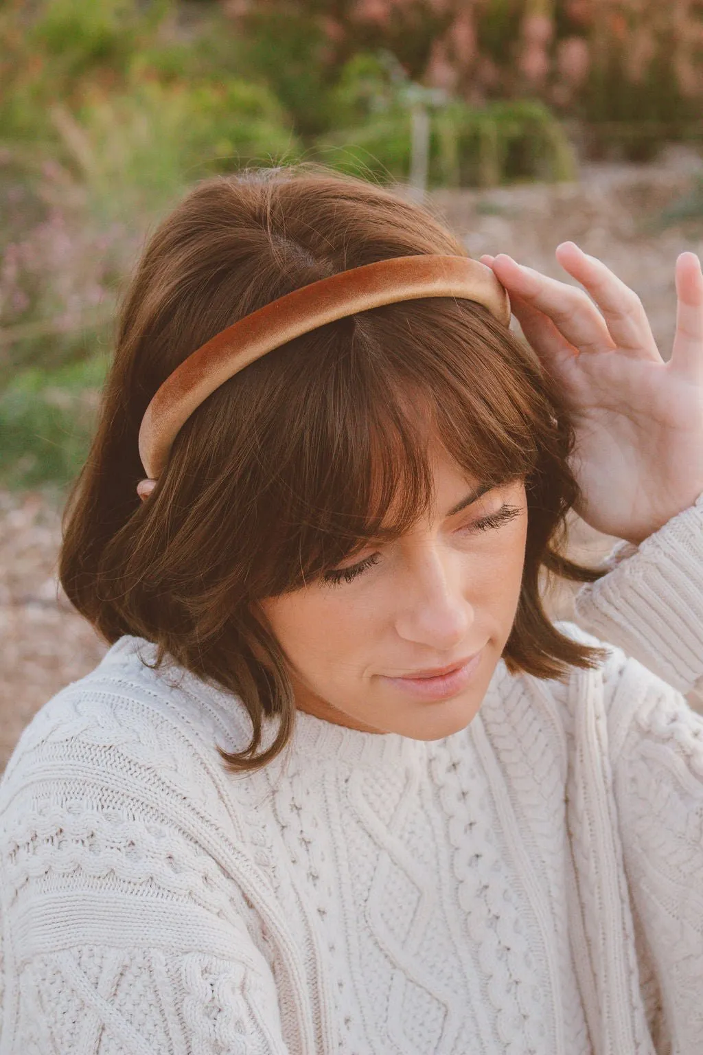 Slim Velvet Hard Headband
